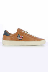 Steve McQueen McCoy Camel Leather Sneakers for Men